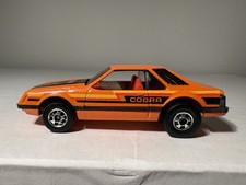 Hot Wheels Turbo Mustang Cobra - Orange - Vintage 1979 Blackwall