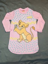 Vintage Disney The Lion King Pajama Shirt Dress Kids Simbas Pride 1998