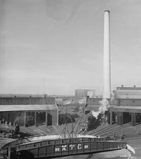 Illinois Central Roundhouse Chicago IL Nov 1942 by Jack Delano 8.5 x 11 Photo