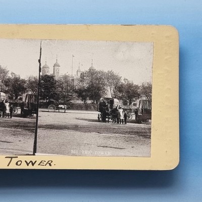 London Stereoview C1895 England Tower Of London Carters Wagon