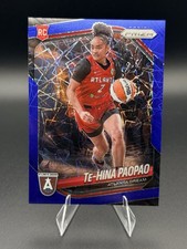 2025 Panini Prizm WNBA - Te-Hina Paopao #61 Blue Velocity + White Seismic (RC)