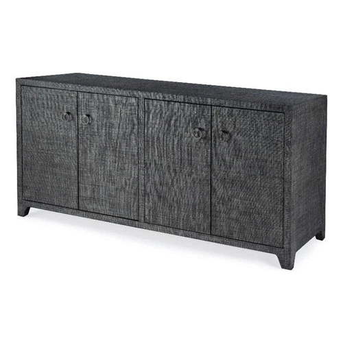 Butler Specialty Company Bar Harbor Raffia 4 Door 70" Sideboard - Charcoal - Picture 1 of 8