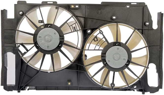 SE ADAPTA A TOYOTA RAV4 2006-2012 RADIADOR/A VENTILADOR CUBIERTA SOLO L4 2,4 L Foto 3 de 4