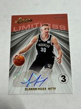 2018-19 Panini Absolute Dzanan Musa 7/10 Limitless Red Rookie Auto Nets E1