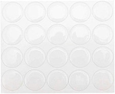 Pack of 100 Clear 1" Round Craft Bottle Caps Epoxy Self Adhesive Stickers for Ha
