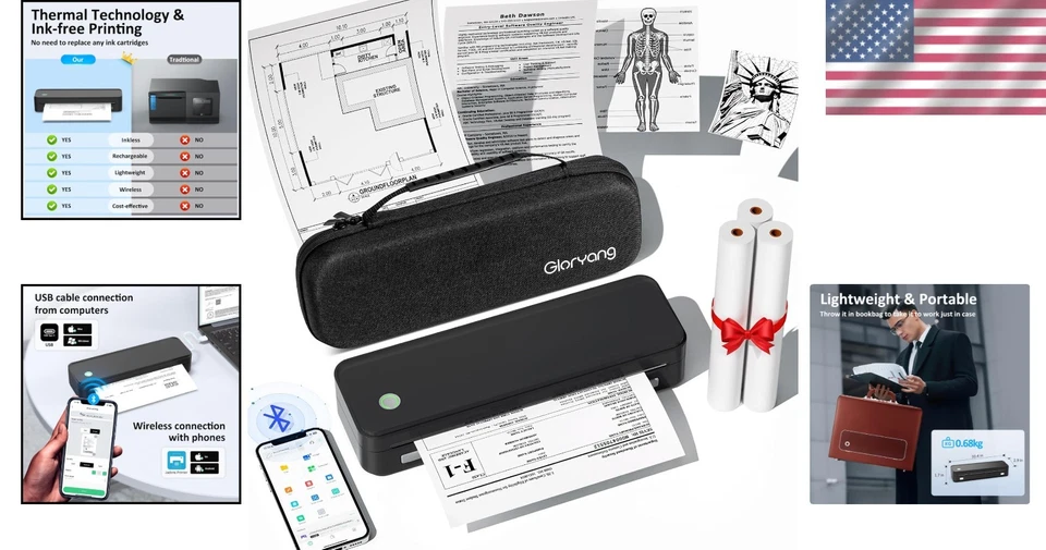 Wireless Thermal Printer with Long Battery Life - Perfect for On-the-Go Printing - Image 2 of 4