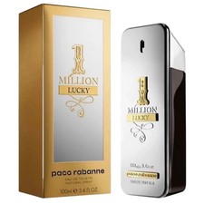 NEW IN BOX 1 Million Lucky Eau De Toilette EDT For Men 3.4 Oz /100 ml