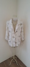Vtg. 90s Modern Essentials Linen Blend Coastal Women's Blazer Jacket,Size Small.