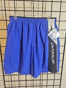 NWT Large Blue Men's Speedo Swimsuit With Waterproof Pocket