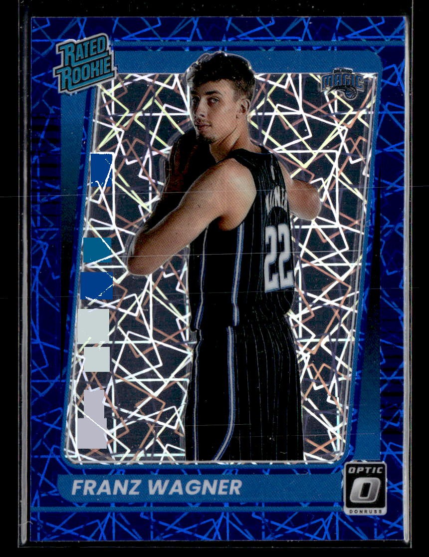 2021-22 Donruss Optic #185 Franz Wagner Blue Velocity RC
