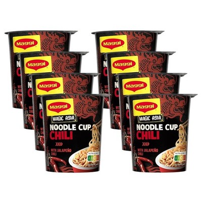 MAGGI Magic Asia Noodle Cup Chilli Taste (8 x 63g)