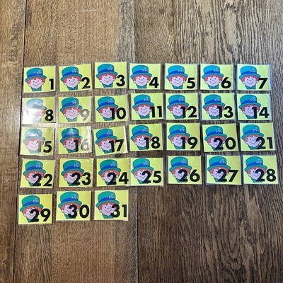 Vtg Carson Dellosa 90s 80s Calendar Pieces Leprechauns March Nostalgic