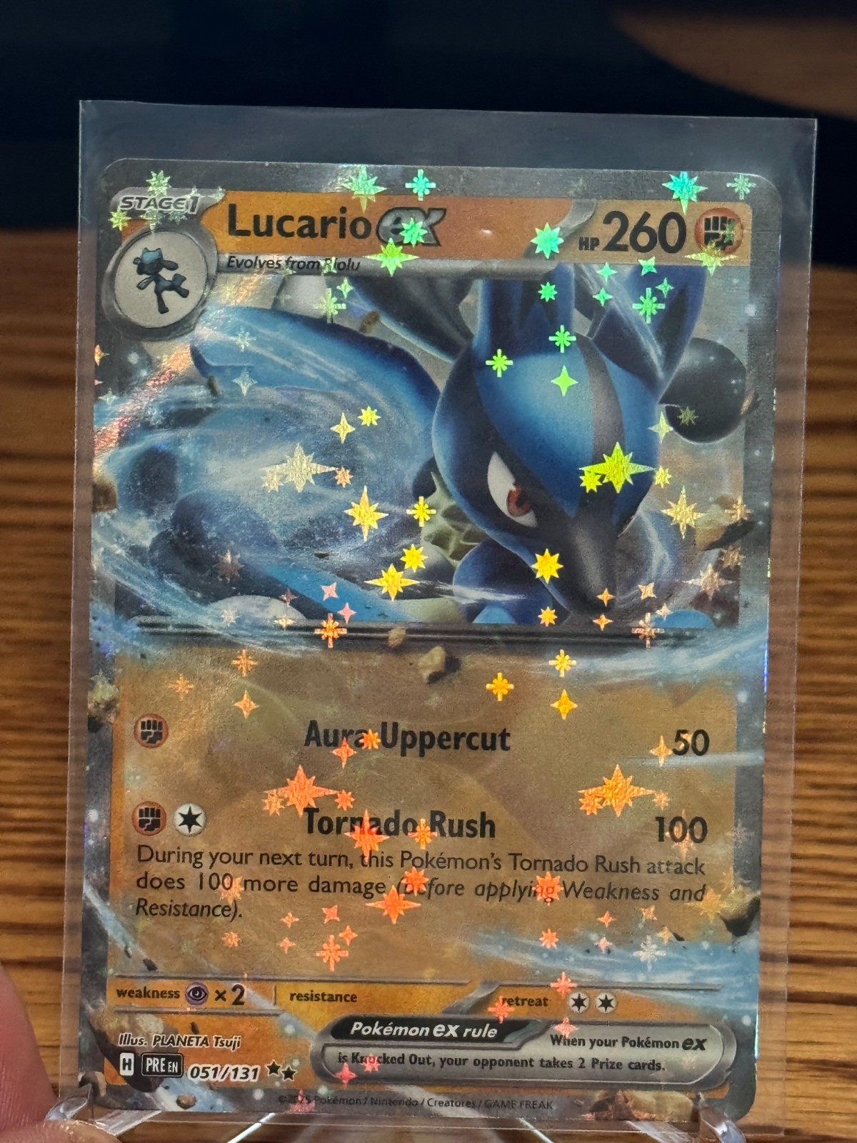Lucario ex 051/131 - S&V: Prismatic Evolutions Double Rare - Pokémon TCG (NM)
