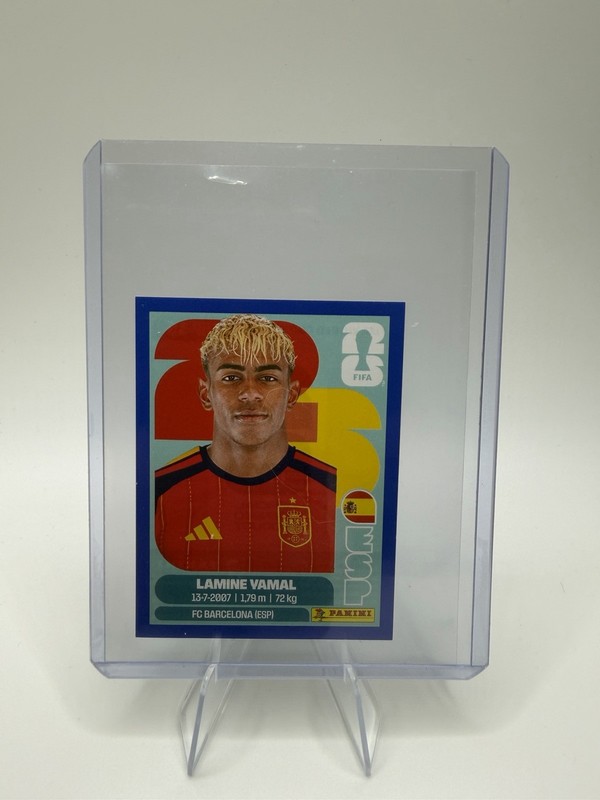 2026 Panini World Cup Sticker Lamine Yamal ESP15 Blue Parallel Spain