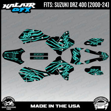 Graphics Kit for Suzuki DRZ400 SM, S and E (2000-2024) Raid-TEAL