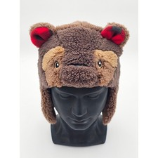 Baby Gap Plush Sherpa Teddy Bear Beanie Hat Cap Youth Baby 12-24m