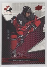 2018 Upper Deck Team Canada Juniors Exclusives 55/225 Cameron Hillis #43 z6b