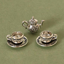 Vintage Mini Tea Cup  Tiny Tea Set for Dollhouse Accessories, Miniature Coffee