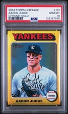 2024 Topps Heritage - Aaron Judge #112 Chrome Gold Refractor /5