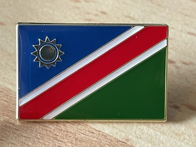 Namibien Namibia Afrika afrikanische rechteckige Flagge Land Metall Anstecknadel Abzeichen