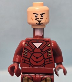 Lego Iron Man Mark 6 VI SH0015 Minifigure 6867 Marvel Super Heroes Triangle