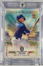 2025 Panini Boys of Summer - Matt Shaw, Matt Shaw #93 Holo Gold /10 (RC)