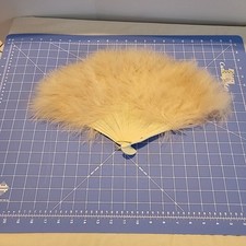 VTG Feather Fan Dance Flapper Costumer Party Lady Soft Pink