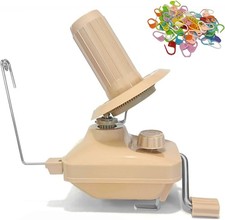Manual Yarn Winder Khaki Wool Ball Winder for 3.5Oz Yarn Cakes Professional Free