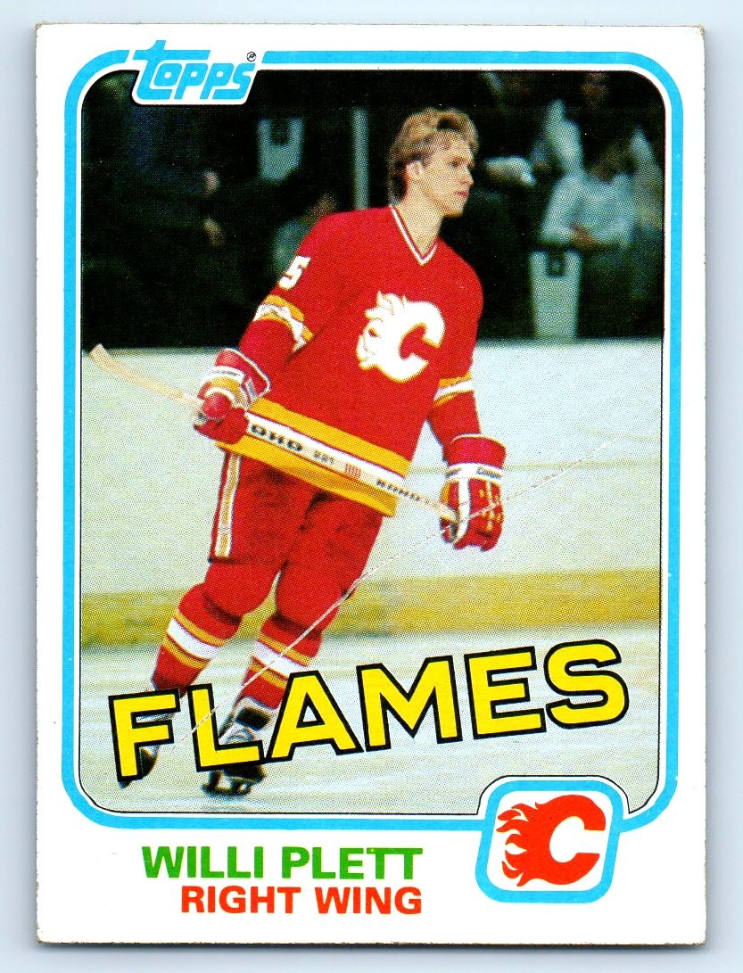 1981-82 Topps #26 Willi Plett Calgary Flames
