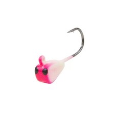 Genz DropKick Fishing Lure, Size 10, 3/64oz, White/Pink Glow
