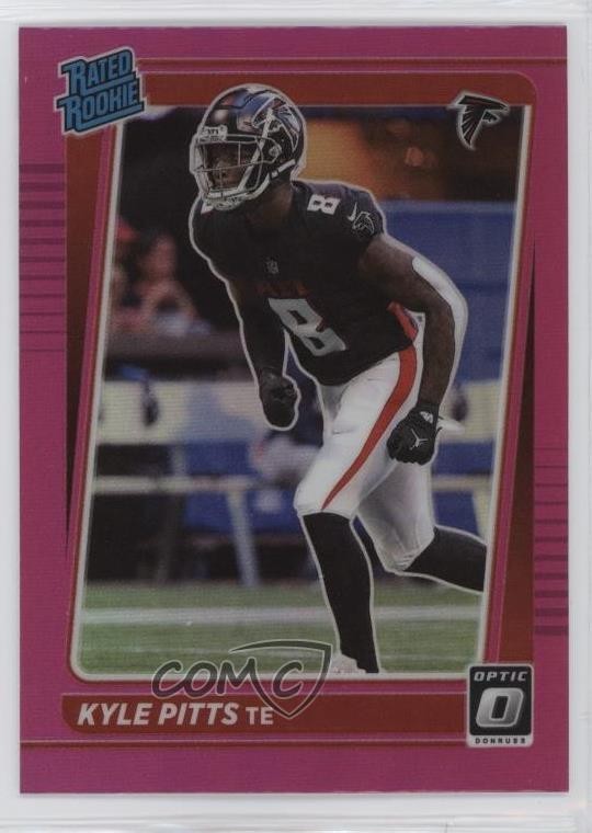 2021 Panini Donruss Optic Rated Rookie Pink Prizm Kyle Pitts #211 15ik