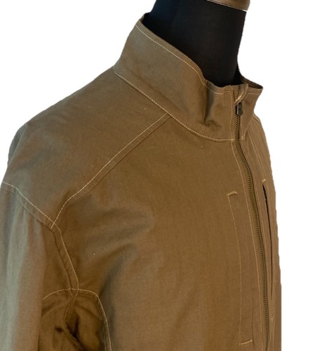 KUHL Double Kross Jacket Mens 2XL Khaki Stretch Canvas Lined Full Zip 7247 - Picture 6 of 11