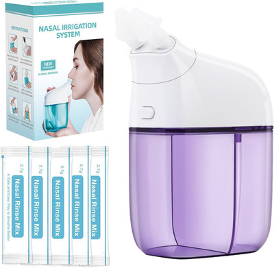 Nasal Irrigation System with 30 Saline Packets Nasal Care, Sinus Rinse Machine,