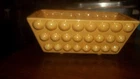 USA McCoy yellow/gold raised dotted planter