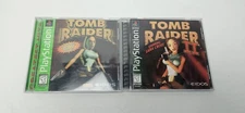 Tomb Raider 1 + 2 Bundle (Sony PlayStation 1, PS1, 1996) Complete CLEAN