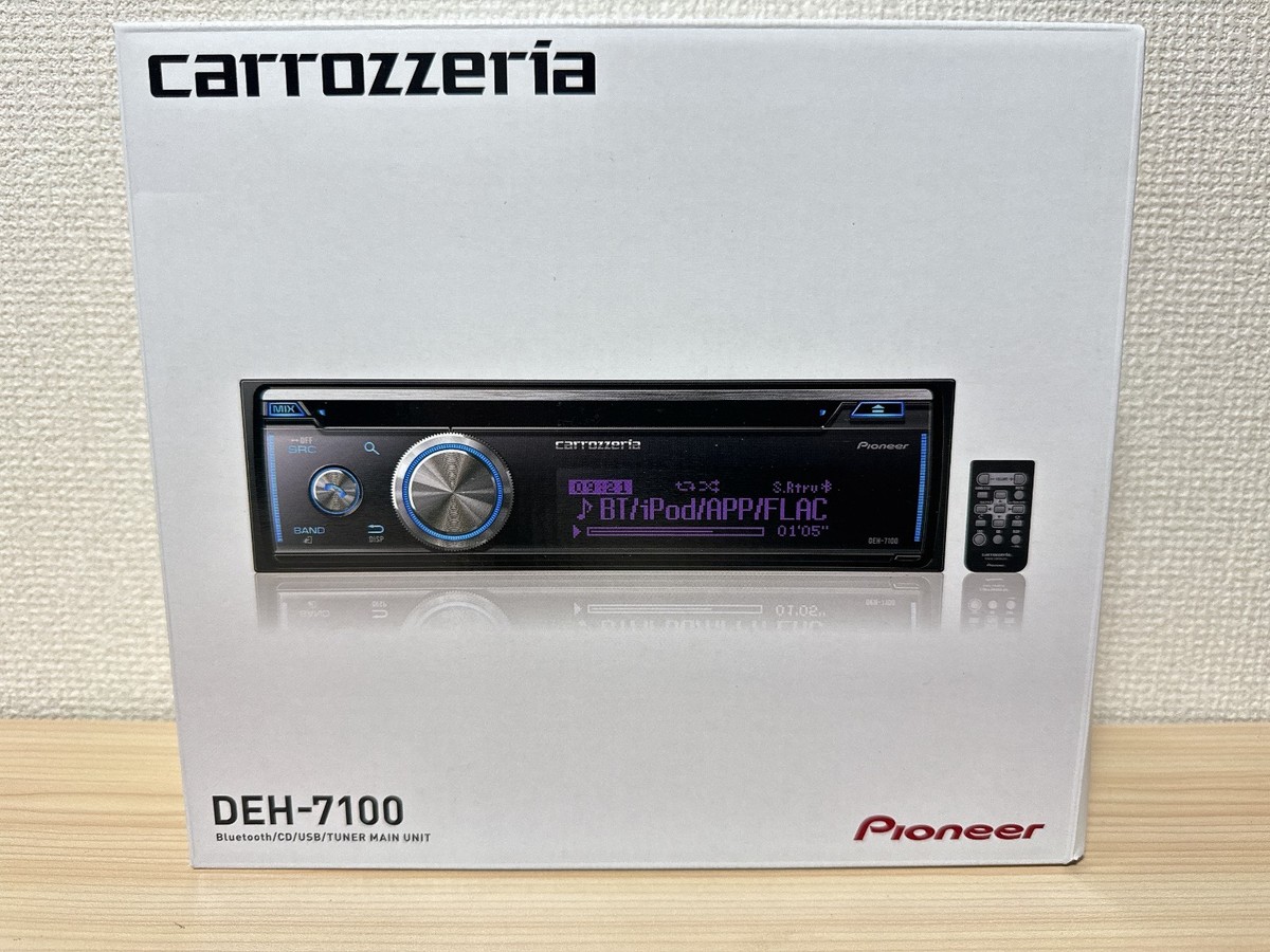 Pioneer Carrozzeria Car Audio DEH-7100 1DIN CD / USB / Bluetooth