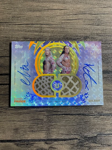 2025 Topps Universe WWE Elton Prince Kit Wilson Foilfractor Inscribed Auto 1/1