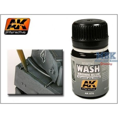 AK Interactive S.L. AK-070 Wash for Panzergrey