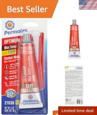 Optimum Red High-Temperature RTV Gasket Maker - 3 oz for Extreme Performance
