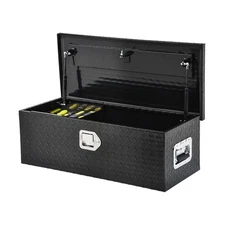 AUTOSAVER88 39 Inch Truck Bed Tool Box, Heavy Duty Aluminum Diamond Plate Too...
