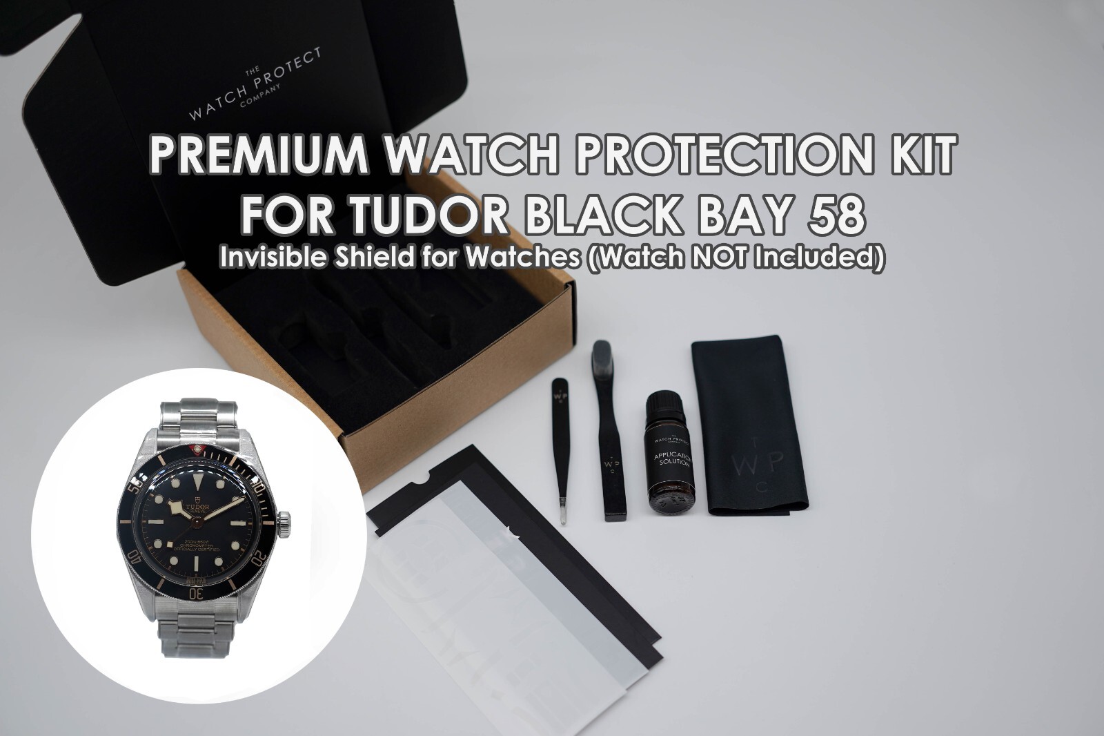 Tudor Black Bay 58 Watch Protection Kit with Screen Protector and Case Cover-image