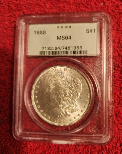 1888 Morgan silver dollar PCGS MS 64