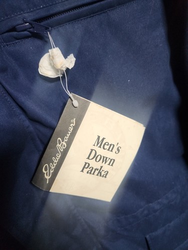 Eddie Bauer Vintage Herren Gänsedaunen Parka Large Blau Brandneu WPL 9647 Neu mit Etikett - Bild 2 von 11