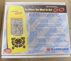 Lowrance-Finder-GO-Yellow-112-48-Vintage-NIB