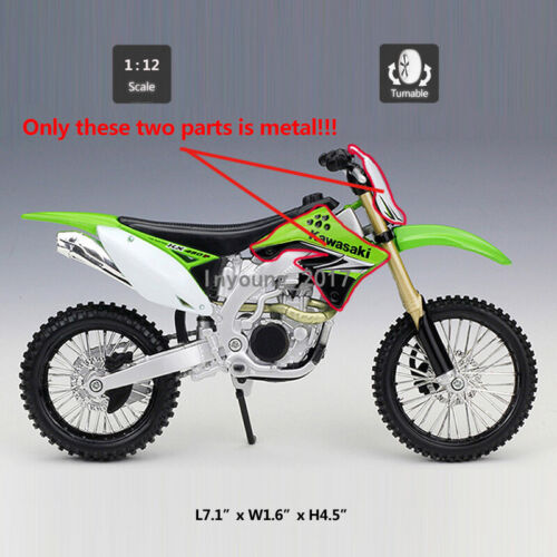 1/12 Kawasaki KX450F Motorcycle Model Diecast Dirt Bike Toy Toys for Boys Kids - Picture 2 of 7
