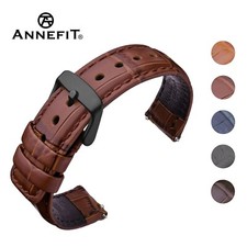 ANNEFIT Calfskin Leather Watch Band Strap 18mm 20mm 22mm 24mm Men's Watchband