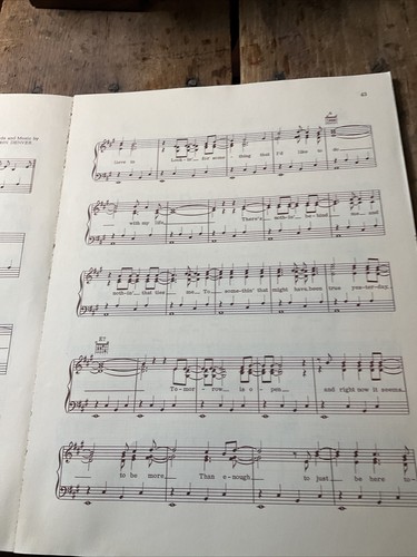 Vintage An Evening With John Denver Songbook - Picture 6 of 6