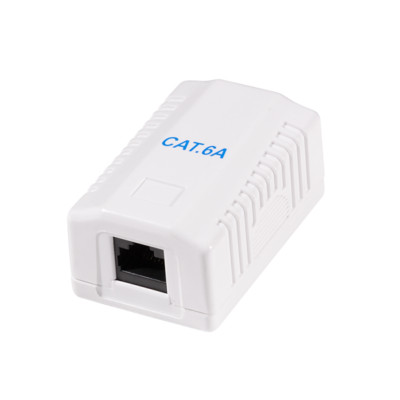 Logilink LAN Dose Netzwerkdose Anschlußdose Aufputzdose 1 x RJ45 CAT6a weiß