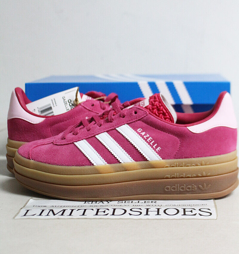 W Adidas Gazelle Bold Wild Pink Cloud White Clear Pink W Adidas Gazelle Bold Wild Pink Cloud White Clear Pink