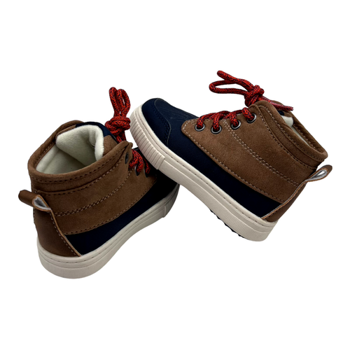 Stivali anatra per bambini OshKosh B'gosh scarpe in pizzo blu navy taglia 6 - Foto 3 di 4